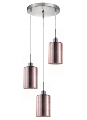 ESPEJO4X3R: Iron & Rose Gold Oblong Glass with Dotted Effect